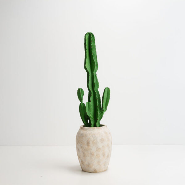 SCOPELOS ΓΛΑΣΤΡΑ 30x30x37cm MgO ΛΕΥΚΟ ΜΠΕΖ 031626 - Image 2