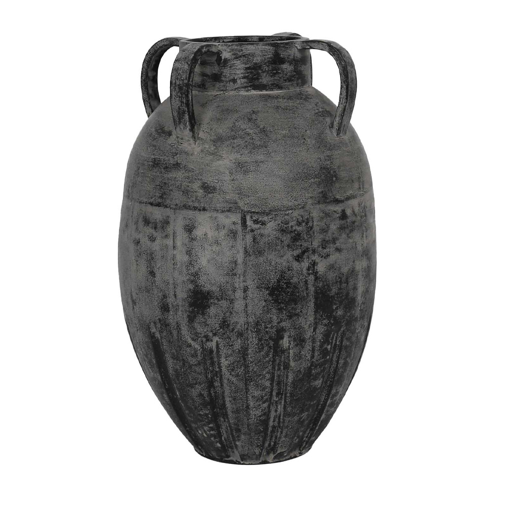 031641-fGIIm-first-_1 LAVA ΒΑΖΟ 30x30x50cm ΜΕΤΑΛΛΟ ΜΑΥΡΟ ΓΚΡΙ 031641 - Image 1