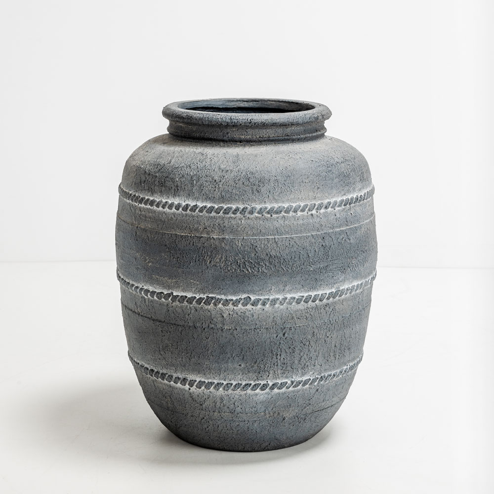 031642-N82Ju-first-_1 VESUVIUS ΓΛΑΣΤΡΑ 35x35x46cm MgO ΓΚΡΙ 031642 - Image 1