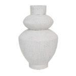 PARIS ΒΑΖΟ 29x29x46cm MgO ΛΕΥΚΟ ΓΚΡΙ 031693