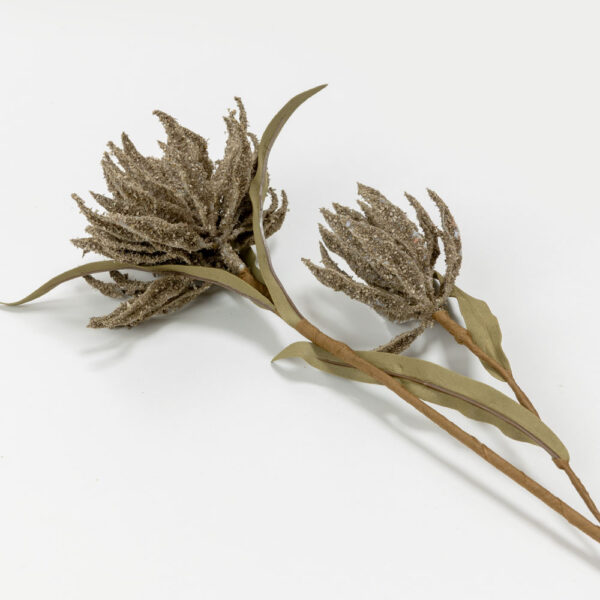 AROMA BLOSSOMS ΛΟΥΛΟΥΔΙ ΤΕΧΝΗΤΟ 57cm FOAM ΚΑΦΕ ΠΡΑΣΙΝΟ PVC 031736 - Image 4