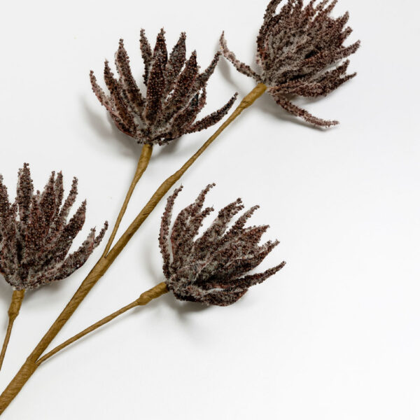 AROMA BLOSSOMS ΛΟΥΛΟΥΔΙ ΤΕΧΝΗΤΟ 65cm FOAM ΚΑΦΕ PVC 031737 - Image 5