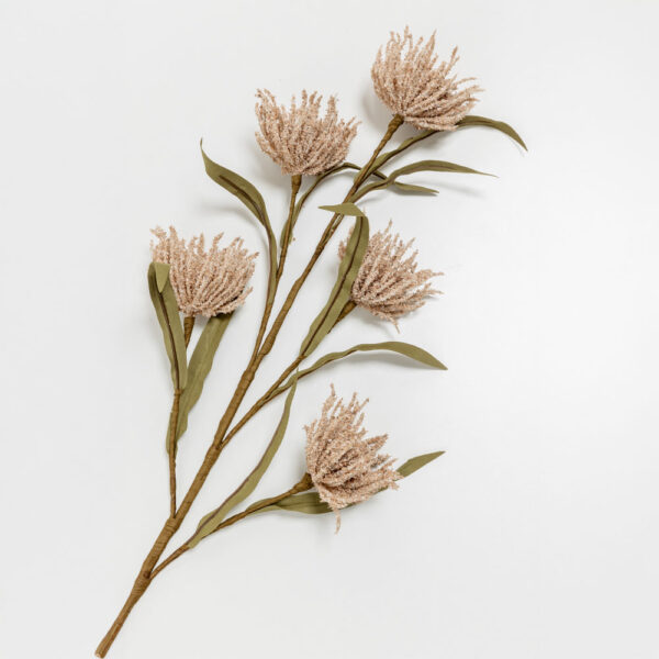AROMA BLOSSOMS ΛΟΥΛΟΥΔΙ ΤΕΧΝΗΤΟ 66cm FOAM ΚΑΦΕ ΠΡΑΣΙΝΟ PVC 031742 - Image 4