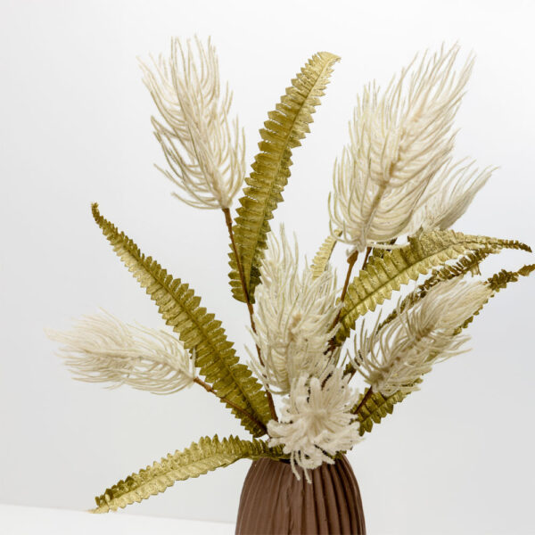 AROMA DELIGHTS ΛΟΥΛΟΥΔΙ ΤΕΧΝΗΤΟ 83cm FOAM ΚΡΕΜ ΠΡΑΣΙΝΟ PVC 031752 - Image 4