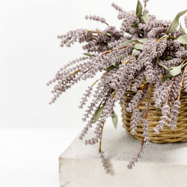 AROMA CHARM ΛΟΥΛΟΥΔΙ ΤΕΧΝΗΤΟ 70cm FOAM ΜΩΒ ΠΡΑΣΙΝΟ PVC 031780 - Image 2