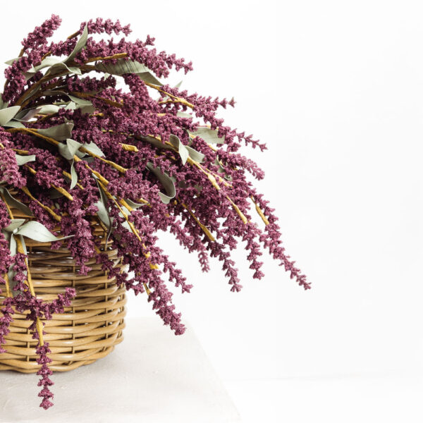 AROMA CHARM ΛΟΥΛΟΥΔΙ ΤΕΧΝΗΤΟ 70cm FOAM ΜΩΒ ΠΡΑΣΙΝΟ PVC 031782 - Image 2