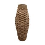 MARINA ΒΑΖΟ 25x25x62cm ΞΥΛΟ ΕΛΑΤΟΥ ΦΥΣΙΚΟ GRASS 032008