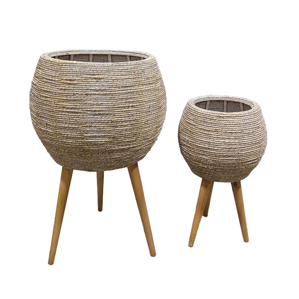 032033-aJPTX-first-_1 CORDA ΚΑΣΠΩ 39x39x60cm ΞΥΛΟ ΕΛΑΤΟΥ WHITE WASHED ΦΥΣΙΚΟ GRASS 032033 - Image 1