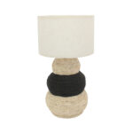 NUBIA ΦΩΤΙΣΤΙΚΟ 30x30x57cm ΣΧΟΙΝΙ ΦΥΣΙΚΟ ΜΑΥΡΟ ΥΦΑΣΜΑ 032057