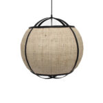 NUBIA ΦΩΤΙΣΤΙΚΟ ΟΡΟΦΗΣ 52x52x50cm ΣΧΟΙΝΙ ΦΥΣΙΚΟ ΜΑΥΡΟ BAMBOO 032061