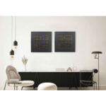 ESCAPE ΠΙΝΑΚΑΣ ΔΙΑΚΟΣΜΗΣΗΣ 80x80x5cm ΜΕΤΑΛΛΟ ΜΑΥΡΟ ΧΡΥΣΟ MDF 032107 - Image 2