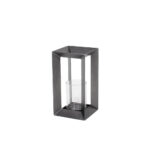 INSIDE ΒΑΣΗ ΡΕΣΩ 13x13x23cm ΜΕΤΑΛΛΟ ΓΚΡΙ ΓΥΑΛΙ 032109