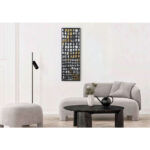 PIC ΠΙΝΑΚΑΣ ΔΙΑΚΟΣΜΗΣΗΣ 40x120x2cm ΜΕΤΑΛΛΟ ΜΑΥΡΟ ΧΡΥΣΟ MDF ΛΕΥΚΟ 032112 - Image 2