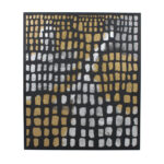 PIC ΠΙΝΑΚΑΣ ΔΙΑΚΟΣΜΗΣΗΣ 77x92x2cm ΜΕΤΑΛΛΟ ΜΑΥΡΟ ΧΡΥΣΟ MDF ΛΕΥΚΟ 032113