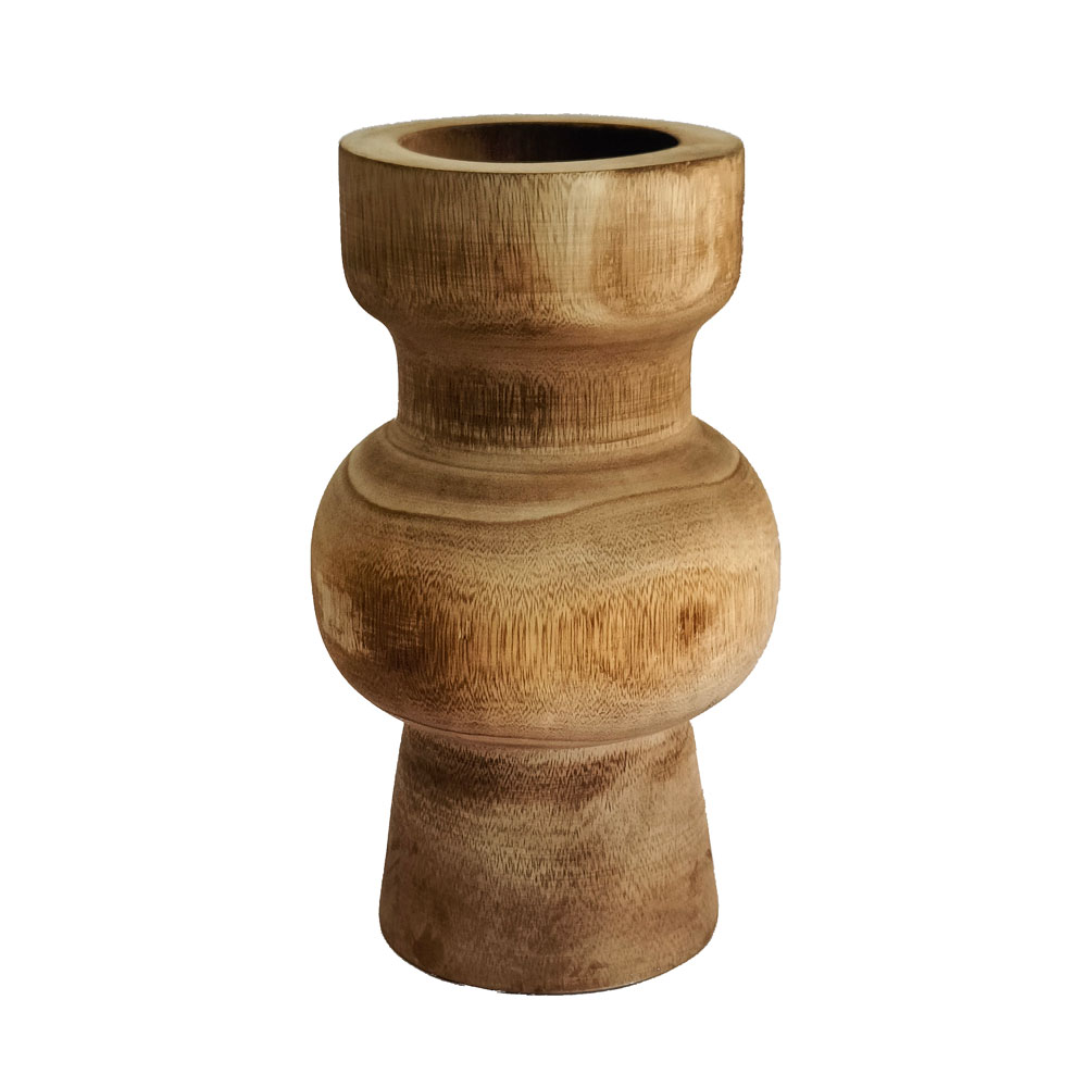 032226-8LqeX-first-_1 KENGO ΒΑΖΟ 17x17x31cm ΞΥΛΟ ΦΥΣΙΚΟ 032226 - Image 1