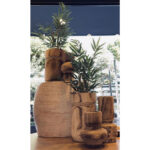 KENGO ΒΑΖΟ 13x13x20cm ΞΥΛΟ ΦΥΣΙΚΟ 032228 - Image 2