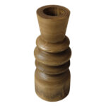 CEDAR ΒΑΖΟ 10x10x24cm ΞΥΛΟ ΚΑΦΕ 032239