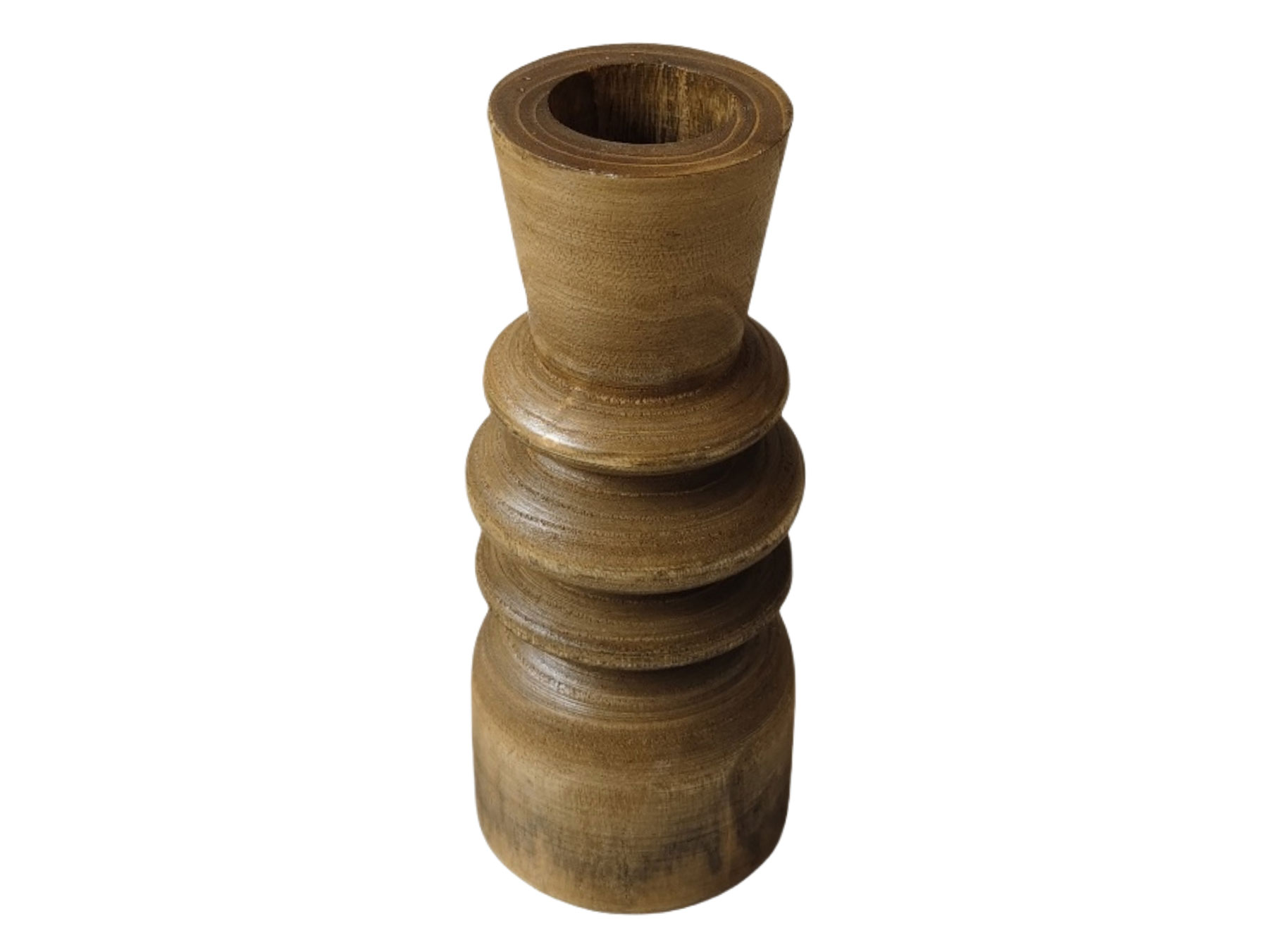 032239-DXxTe-first-_1 CEDAR ΒΑΖΟ 10x10x24cm ΞΥΛΟ ΚΑΦΕ 032239 - Image 1