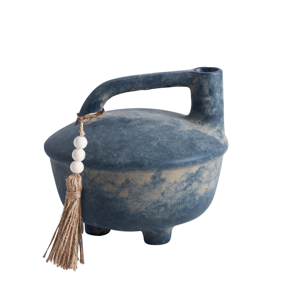 032299-Qs5Xm-first-_1 FENDRA ΒΑΖΟ 18x17x16cm ΚΕΡΑΜΙΚΟ ΑΝΘΡΑΚΙ ΜΠΕΖ 032299 - Image 1