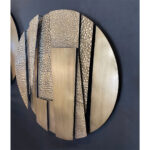 HELIOS ΔΙΑΚΟΣΜΗΤΙΚΟ ΤΟΙΧΟΥ 82x7x82cm ΜΕΤΑΛΛΟ ΧΡΥΣΟ 032337 - Image 2