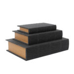 BOOKS ΔΙΑΚΟΣΜΗΤΙΚΟ ΒΙΒΛΙΑ SET 3ΤΜΧ 33x22x7cm MDF ΓΚΡΙ ΣΚΟΥΡΟ ΜΠΕΖ 032345