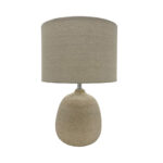 PIEDRA ΦΩΤΙΣΤΙΚΟ ΕΠΙΤΡΑΠΕΖΙΟ 18x18x42cm ΚΕΡΑΜΙΚΟ ΜΠΕΖ ΛΙΝΟ 032354