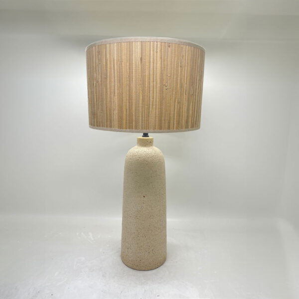 ZED ΦΩΤΙΣΤΙΚΟ ΕΠΙΤΡΑΠΕΖΙΟ 15x15x65cm ΚΕΡΑΜΙΚΟ ΜΠΕΖ BAMBOO ΦΥΣΙΚΟ 032355 - Image 2