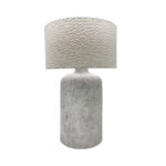 MORTAR ΦΩΤΙΣΤΙΚΟ ΕΠΙΤΡΑΠΕΖΙΟ 22x22x66cm ΚΕΡΑΜΙΚΟ ΓΚΡΙ ΛΙΝΟ ΛΕΥΚΟ 032357