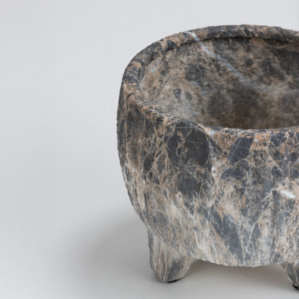 ROCKY ΚΑΣΠΩ 27x27x23cm ΚΕΡΑΜΙΚΟ ΑΝΘΡΑΚΙ ΜΠΕΖ 032400 - Image 3