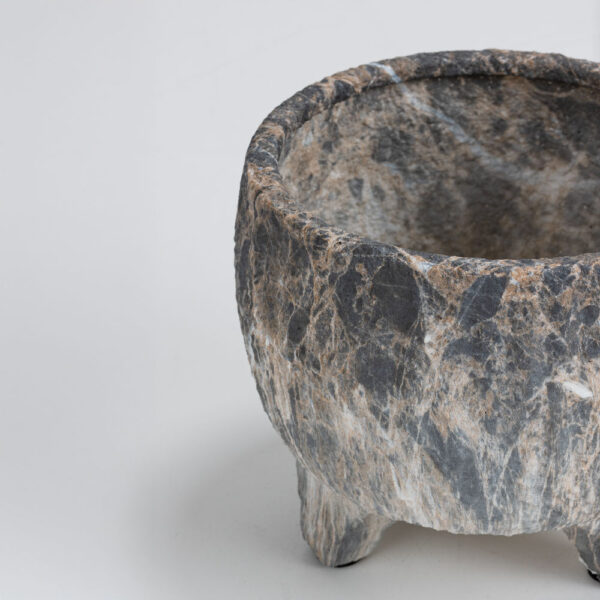 ROCKY ΚΑΣΠΩ 20x20x18cm ΚΕΡΑΜΙΚΟ ΑΝΘΡΑΚΙ ΜΠΕΖ 032401 - Image 3