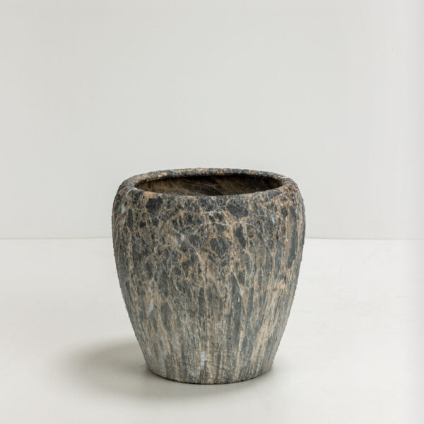 GASHER ΓΛΑΣΤΡΑ ΣΕΤ 3ΤΜΧ 42x42x35cm ΚΕΡΑΜΙΚΟ ΑΝΘΡΑΚΙ ΜΠΕΖ 032416 - Image 5