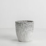 VINSON ΓΛΑΣΤΡΑ ΣΕΤ 3ΤΜΧ 30x30x31cm ΚΕΡΑΜΙΚΟ ΓΚΡΙ ΛΕΥΚΟ 032442 - Image 5
