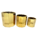 ORO ΚΑΣΠΩ ΣΕΤ 3ΤΜΧ 18x18x18cm ΚΕΡΑΜΙΚΟ ΧΡΥΣΟ 032455