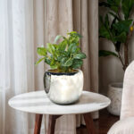 ARGENTO ΒΑΖΟ 28x28x24cm ΚΕΡΑΜΙΚΟ ΑΣΗΜΙ 032463 - Image 2