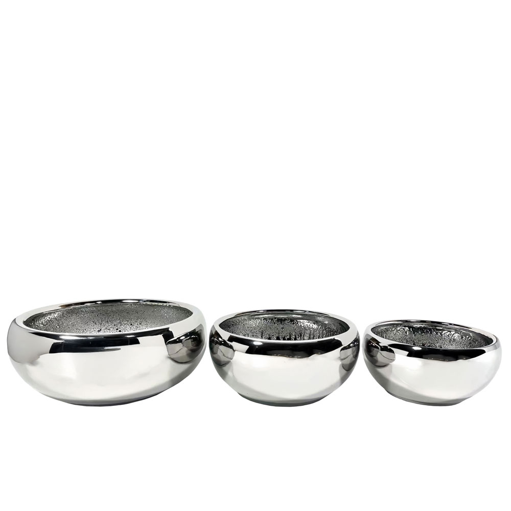032468-XiaMY-first-_1 ARGENTO ΚΑΣΠΩ ΣΕΤ 3ΤΜΧ 43x43x18cm ΚΕΡΑΜΙΚΟ ΑΣΗΜΙ 032468 - Image 1
