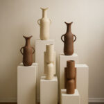 NATHEN ΒΑΖΟ 13x10x44cm ΑΛΟΥΜΙΝΙΟ ΜΠΕΖ 032517 - Image 2