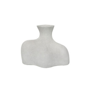 DANEET ΒΑΖΟ 24x13x18cm ΑΛΟΥΜΙΝΙΟ ΛΕΥΚΟ 032533