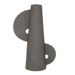 FINTON ΒΑΖΟ 26x13x40cm ΑΛΟΥΜΙΝΙΟ MUD 032539