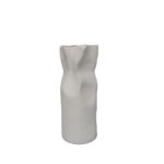 GRANTAS ΒΑΖΟ 14x13x35cm ΑΛΟΥΜΙΝΙΟ ΛΕΥΚΟ 032555