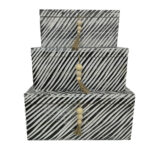 RONAN ΚΟΥΤΙ ΑΠΟΘΗΚΕΥΣΗΣ ΣΕΤ 3ΤΜΧ 64x44x30cm ΞΥΛΟ ΚΑΦΕ ΜΠΕΖ 032596