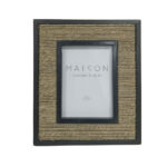 JUNO ΚΟΡΝΙΖΑ 29x25x2cm SEAGRASS ΦΥΣΙΚΟ ΜΑΥΡΟ ΓΥΑΛΙ 032638