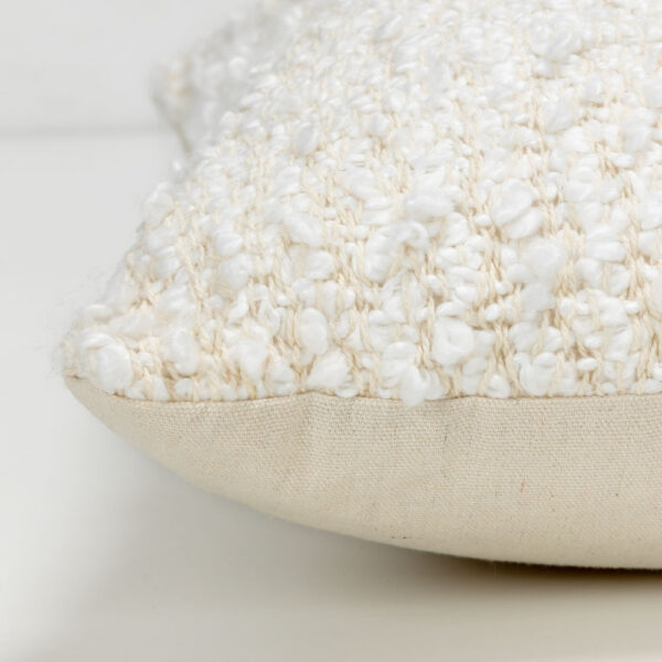 SIMPUL ΔΙΑΚΟΣΜΗΤΙΚΟ ΜΑΞΙΛΑΡΙ 45x45cm ΥΦΑΣΜΑ ΛΕΥΚΟ POLYESTER 032794 - Image 3