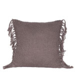 ARNAV ΔΙΑΚΟΣΜΗΤΙΚΟ ΜΑΞΙΛΑΡΙ 45x45cm ΥΦΑΣΜΑ ΓΚΡΙ ΣΚΟΥΡΟ POLYESTER 032797