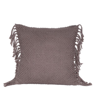 ARNAV ΔΙΑΚΟΣΜΗΤΙΚΟ ΜΑΞΙΛΑΡΙ 45x45cm ΥΦΑΣΜΑ ΓΚΡΙ ΣΚΟΥΡΟ POLYESTER 032797