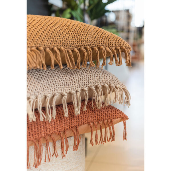 ARNAV ΔΙΑΚΟΣΜΗΤΙΚΟ ΜΑΞΙΛΑΡΙ 45x45cm ΥΦΑΣΜΑ CARAMEL POLYESTER 032798 - Image 2