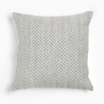 VISHAL ΔΙΑΚΟΣΜΗΤΙΚΟ ΜΑΞΙΛΑΡΙ ΕΞΩΤΕΡΙΚΟΥ ΧΩΡΟΥ 45x45cm ΥΦΑΣΜΑ ΓΚΡΙ POLYESTER 032836