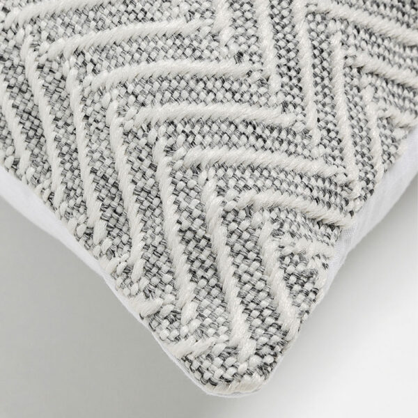 VISHAL ΔΙΑΚΟΣΜΗΤΙΚΟ ΜΑΞΙΛΑΡΙ ΕΞΩΤΕΡΙΚΟΥ ΧΩΡΟΥ 45x45cm ΥΦΑΣΜΑ ΓΚΡΙ POLYESTER 032836 - Image 3