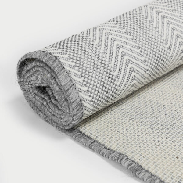 VISHAL ΧΑΛΙ ΕΞΩΤΕΡΙΚΟΥ ΧΩΡΟΥ 200x150cm PP ΓΚΡΙ ΛΕΥΚΟ 032837 - Image 2