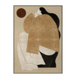 AMIT A ΠΙΝΑΚΑΣ ΔΙΑΚΟΣΜΗΤΙΚΟΣ ΜΕ ΚΟΡΝΙΖΑ 80x120x4cm ΚΑΜΒΑΣ ΜΠΕΖ ΛΕΥΚΟ ΜΑΥΡΟ PS 033034