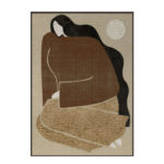 AMIT B ΠΙΝΑΚΑΣ ΔΙΑΚΟΣΜΗΤΙΚΟΣ ΜΕ ΚΟΡΝΙΖΑ 80x120x4cm ΚΑΜΒΑΣ ΜΠΕΖ ΚΑΦΕ ΜΑΥΡΟ PS 033035